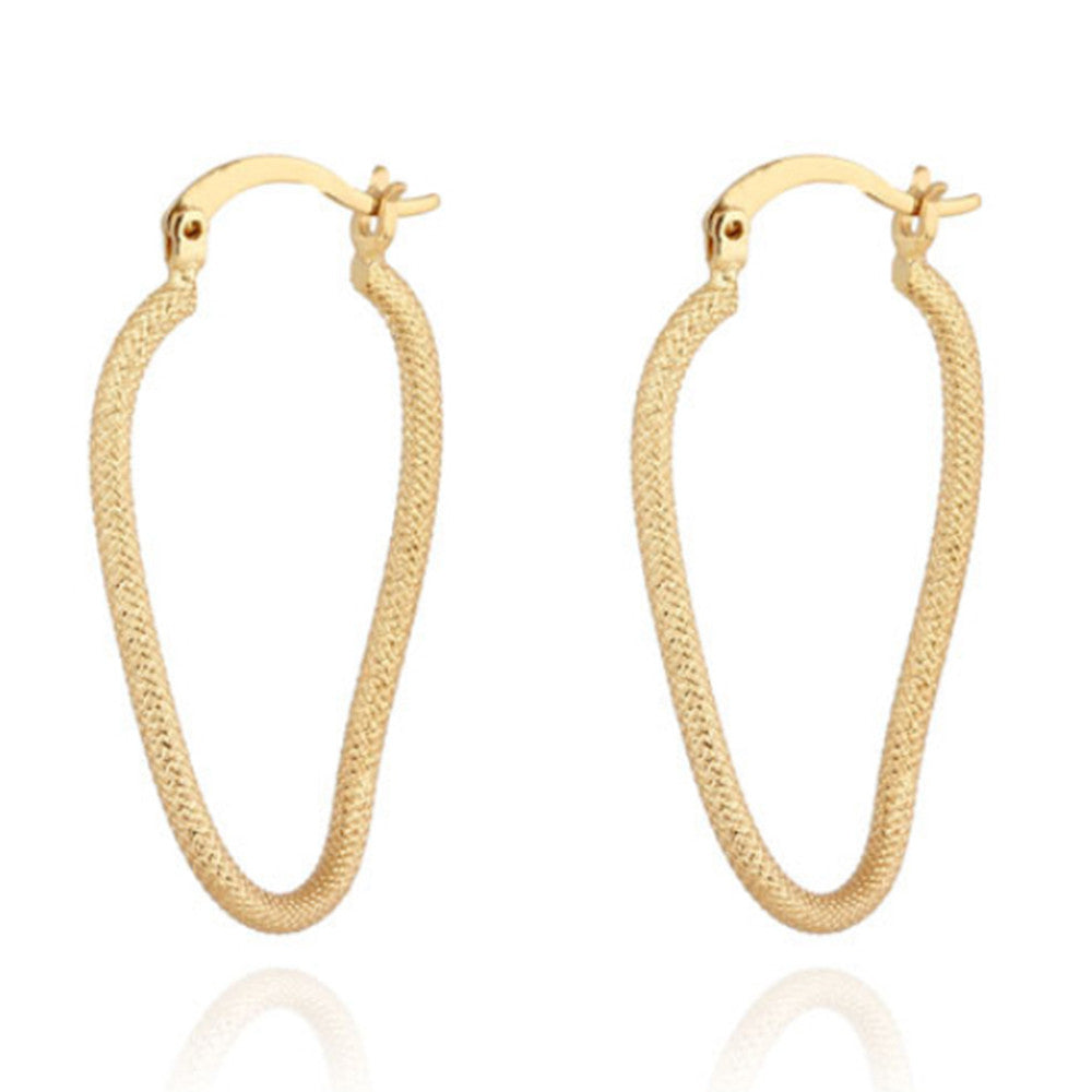 18K Gold Platinum Galvanized Earrings   yellow - Mega Save Wholesale & Retail - 1