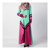 Arabian Muslim Robr Geometry Motley Dress   light green    M