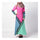 Arabian Muslim Robr Geometry Motley Dress   rose red   M