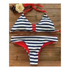 Geometric Bikini Set Women Swimsuit Swimwear Sexy    red   S - Mega Save Wholesale & Retail