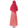 Muslim Robe Chiffon Long Sleeve Dress  red   L - Mega Save Wholesale & Retail - 3