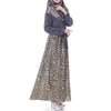 Muslim Robe Chiffon Long Sleeve Dress   neutral grey     L - Mega Save Wholesale & Retail - 2