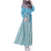 Muslim Robe Chiffon Long Sleeve Dress   sky blue     L - Mega Save Wholesale & Retail - 2