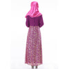 Muslim Robe Chiffon Long Sleeve Dress   purple      L - Mega Save Wholesale & Retail - 3