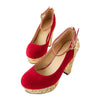 Bridesmaid Wedding Women Shoes  red  35 - Mega Save Wholesale & Retail