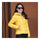 Winter Woman Slim Down Coat Splicing Short Chic   yellow   M - Mega Save Wholesale & Retail - 1