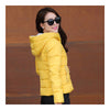 Winter Woman Slim Down Coat Splicing Short Chic   yellow   M - Mega Save Wholesale & Retail - 2