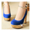 Bridesmaid Wedding Women Shoes  blue - Mega Save Wholesale & Retail - 2