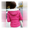 Winter Woman Slim Down Coat Splicing Short Chic   rose   M - Mega Save Wholesale & Retail - 3