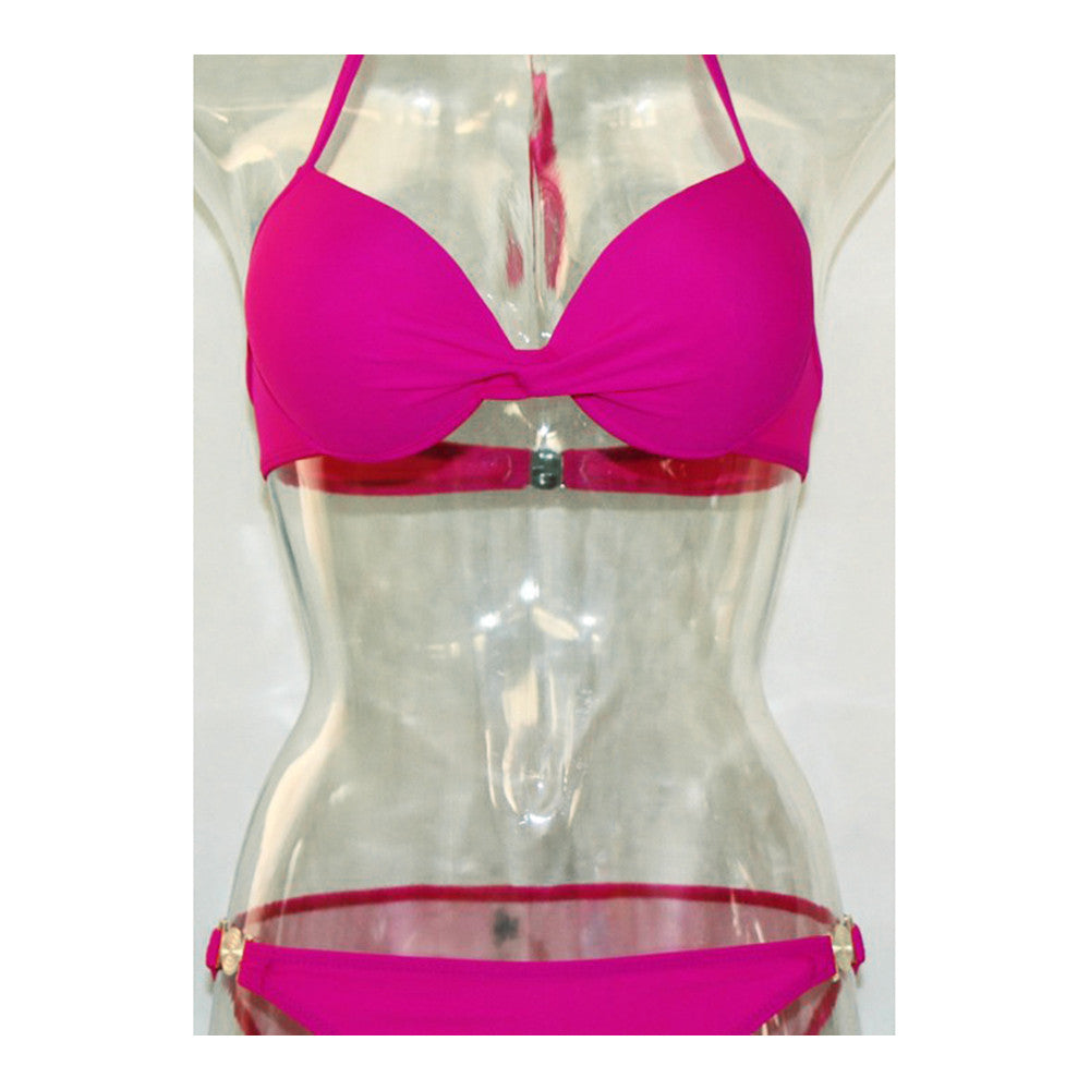 Bikini Swimwear Swimsuit Push-Ups Bathing Suit  rose red S - Mega Save Wholesale & Retail - 1