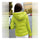 Winter Woman Slim Down Coat Splicing Short Chic   fluorescent green   M - Mega Save Wholesale & Retail - 3