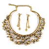 European Two-layer Fashionable Necklace European Exaggerated Necklace European Ornament   golden - Mega Save Wholesale & Retail