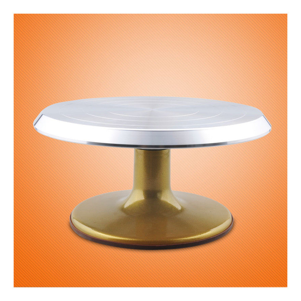 One thousand groups Seiko Cake Decorating Taiwan turntable turntable 10-inch aluminum alloy skid cake rack rotating table - Mega Save Wholesale & Retail