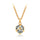 Korean jewelry wholesale crystal ball colorful crystal necklace - Love Cube 1111-46  Gold  fruit green - Mega Save Wholesale & Retail