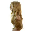 Long Curled Hair Cap Golden Wig