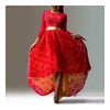 Lace Dress Irregular Bottom Swallow-tailed Slim Sexy Dress   red   S - Mega Save Wholesale & Retail - 1