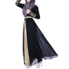 Muslim Long Dress Splicing Chiffon   black - Mega Save Wholesale & Retail - 2