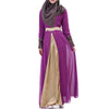 Muslim Long Dress Splicing Chiffon   purple - Mega Save Wholesale & Retail - 1