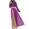 Muslim Long Dress Splicing Chiffon   purple - Mega Save Wholesale & Retail - 2