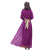 Muslim Long Dress Splicing Chiffon   purple - Mega Save Wholesale & Retail - 3