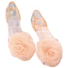Sandals Peep-toe Bowknot Beach Jelly Shoes Flower  golden shoes golden flower  35 - Mega Save Wholesale & Retail