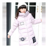 Winter Thick Warm Slim Middle Long Girl Down Coat   pink    130cm - Mega Save Wholesale & Retail - 1
