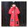 Winter Thick Warm Slim Middle Long Girl Down Coat   red   130cm - Mega Save Wholesale & Retail - 1