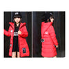Winter Thick Warm Slim Middle Long Girl Down Coat   red   130cm - Mega Save Wholesale & Retail - 3