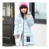 Winter Thick Warm Slim Middle Long Girl Down Coat    blue   130cm - Mega Save Wholesale & Retail - 1