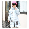 Winter Thick Warm Slim Middle Long Girl Down Coat    blue   130cm - Mega Save Wholesale & Retail - 2