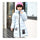 Winter Thick Warm Slim Middle Long Girl Down Coat    blue   130cm - Mega Save Wholesale & Retail - 2