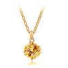 Korean jewelry wholesale crystal ball colorful crystal necklace - Love Cube 1111-46  Gold    gold - Mega Save Wholesale & Retail