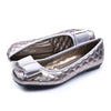 Bowknot Metal Casual Moccasin-gommino Plus Size Mom Thin Shoes  grey  35 - Mega Save Wholesale & Retail