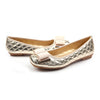 Bowknot Metal Casual Moccasin-gommino Plus Size Mom Thin Shoes  golden - Mega Save Wholesale & Retail - 1