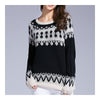 Sweater Round Collar Knitwear Sweet Cute  navy   S - Mega Save Wholesale & Retail - 1