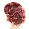Central Parting Small Curled Hair Cap Wig 
