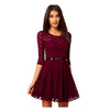 Women Sexy Short Summer Party Prom Cocktail New Formal Lace Homecoming Dress Wine red - Mega Save Wholesale & Retail - 2