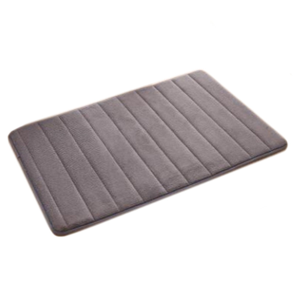 Memory Foam Non-slip Ground Mat Carpet   grey   40cm*60cm - Mega Save Wholesale & Retail