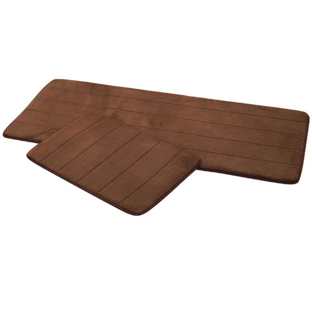 Memory Foam Non-slip Ground Mat Carpet   coffee  40cm*60cm - Mega Save Wholesale & Retail