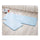 Memory Foam Non-slip Ground Mat Carpet   light blue   40cm*60cm - Mega Save Wholesale & Retail