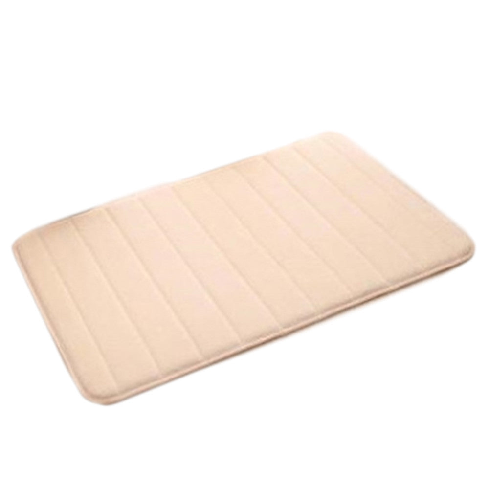 Memory Foam Non-slip Ground Mat Carpet  beige yellow   40cm*60cm - Mega Save Wholesale & Retail