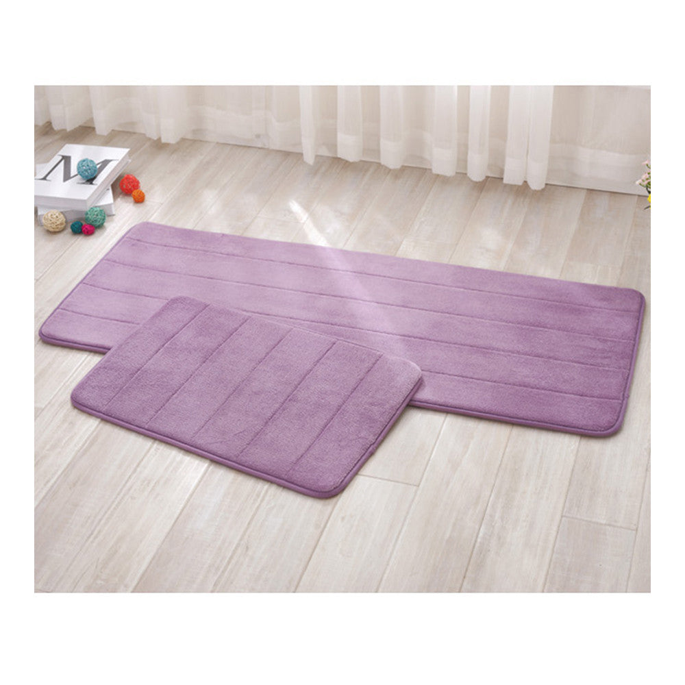 Memory Foam Non-slip Ground Mat Carpet  purple   40cm*60cm - Mega Save Wholesale & Retail