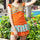 Flat Angle Women Conservative SPA Swimwear Swimsuit  orange - Mega Save Wholesale & Retail - 1