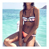 Bikini Set Fashionable Chromatic Color Sexy Camisole Swimwear Swimsuit  orange  S - Mega Save Wholesale & Retail