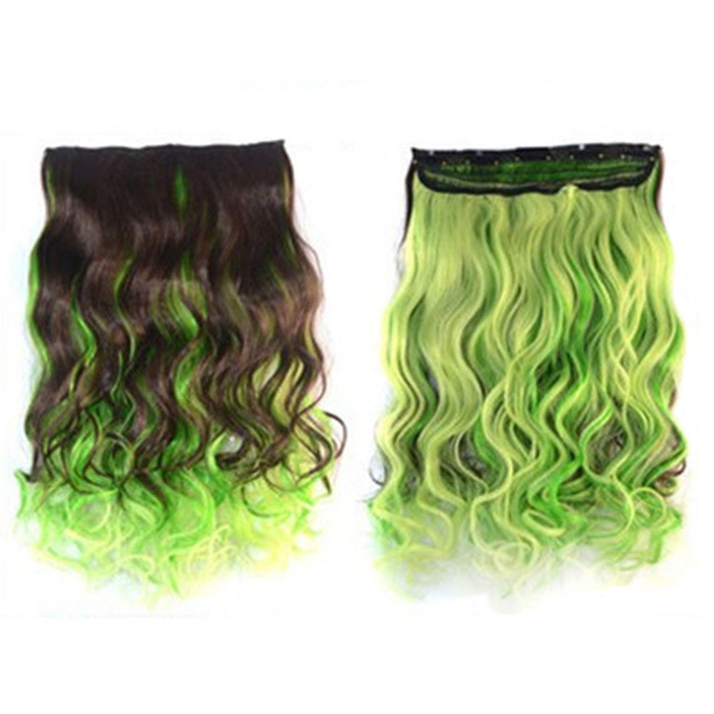 Five Cards Hair Extension Long Curled Hair Wig  20