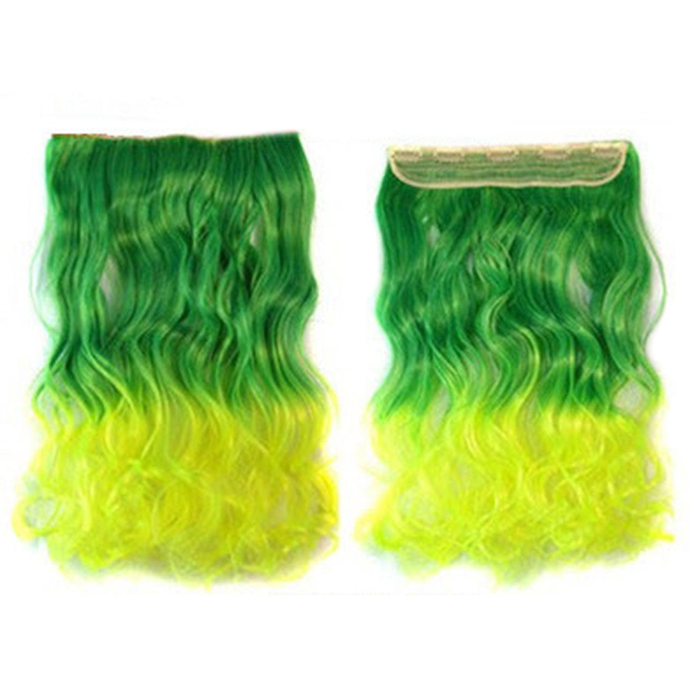 Five Cards Hair Extension Long Curled Hair Wig  24