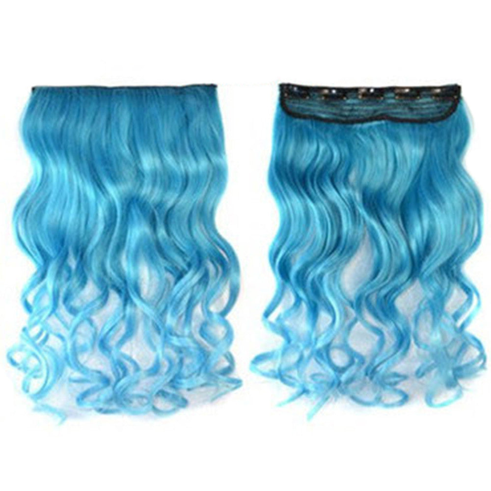 Five Cards Hair Extension Long Curled Hair Wig  29