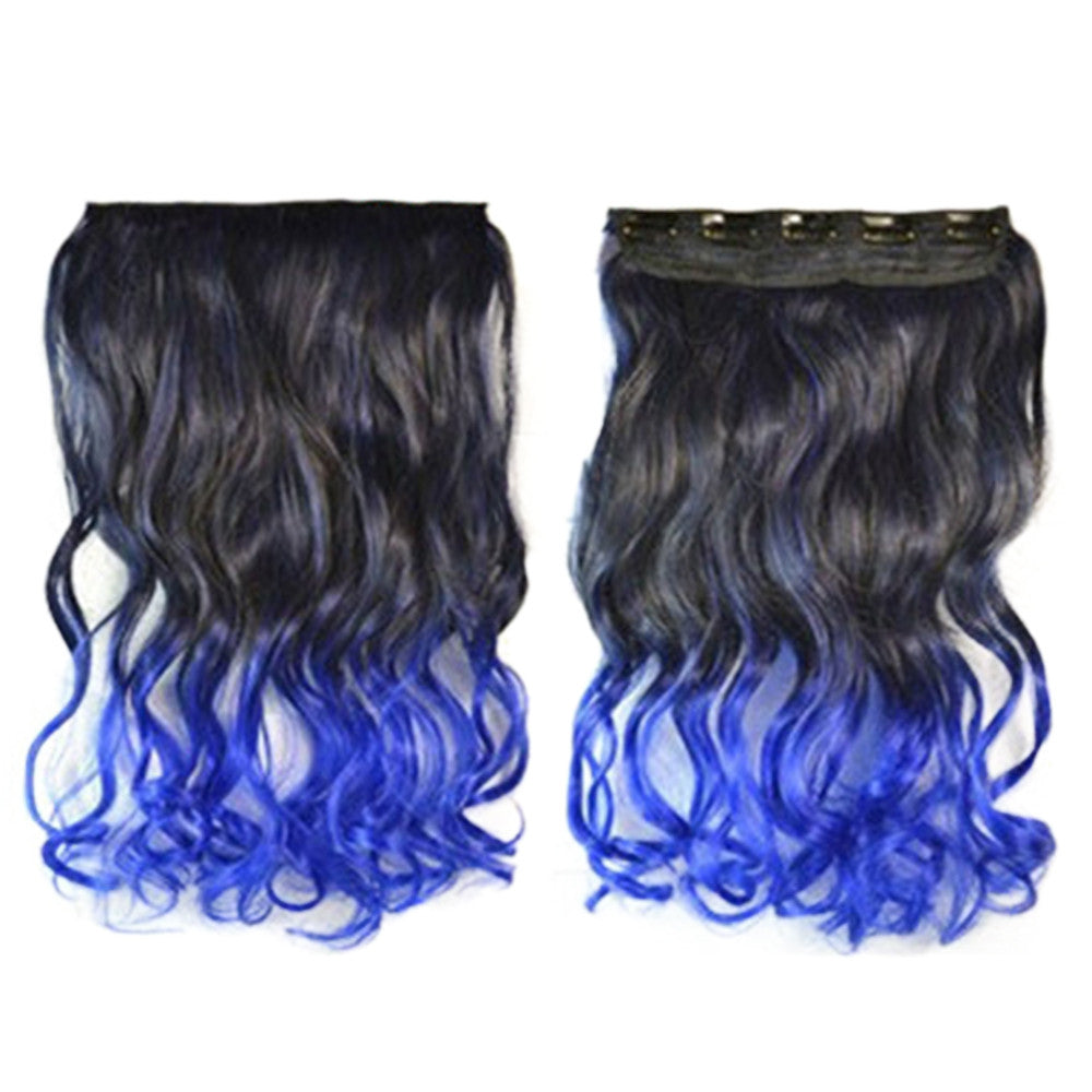 Five Cards Hair Extension Long Curled Hair Wig  5