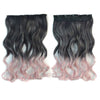 Five Cards Hair Extension Long Curled Hair Wig  8