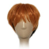 Men Short Hair Orange to Purple Cosplay Wig